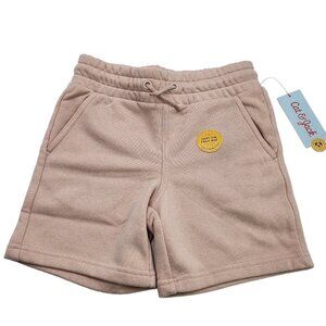 Cat & Jack Shorts Girls Small 6/7 Blush Knit Pull On Flexible Drawstring Stretch